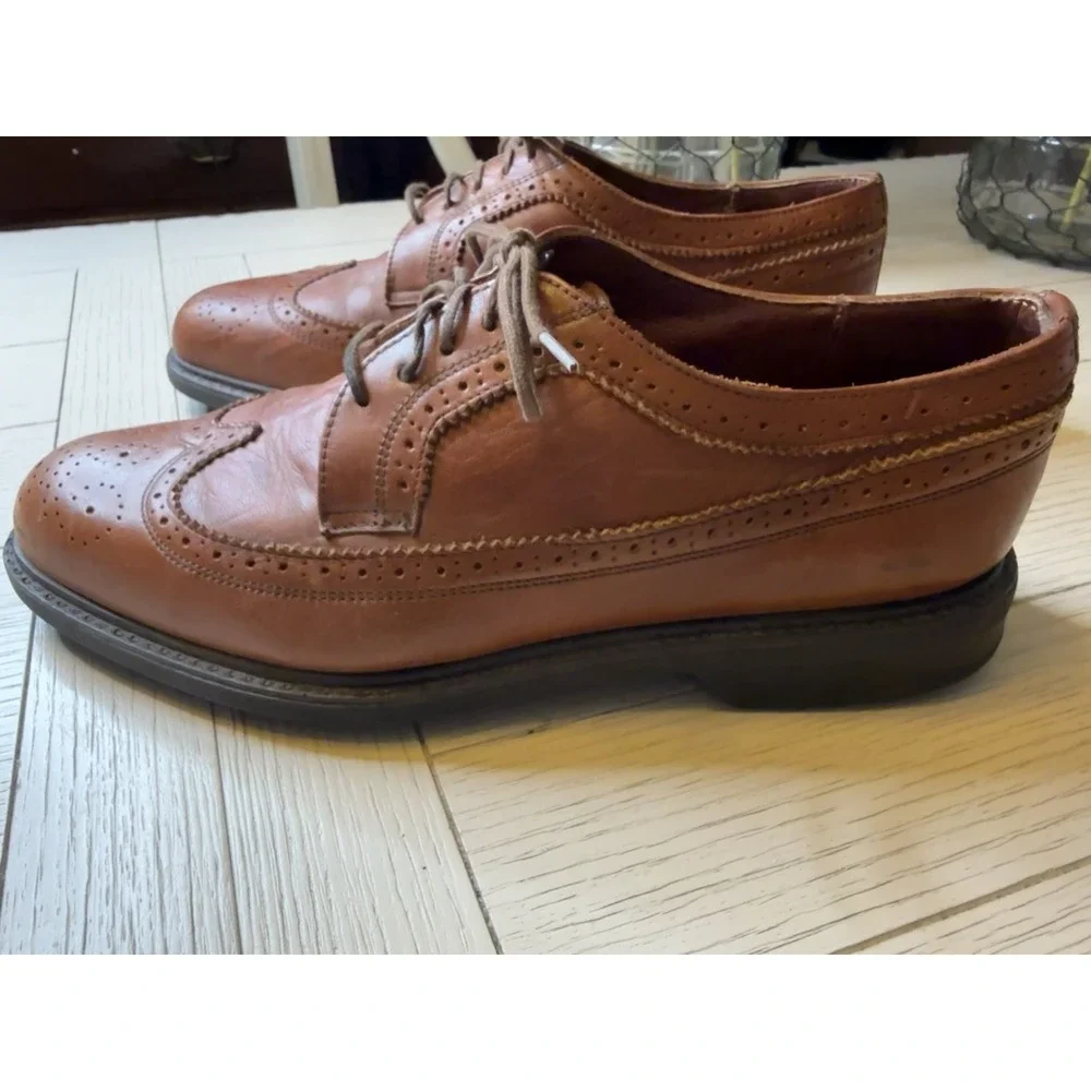 Sperry Top-Sider Mens Dress Casuals Wingtip Oxford Brown Lace Up‎ Shoes Sz 9.5 M